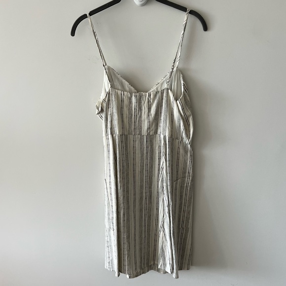 NWT Lee Tracy Boutique Button Up Linen Cotton Mini Dress R - Picture 4 of 14